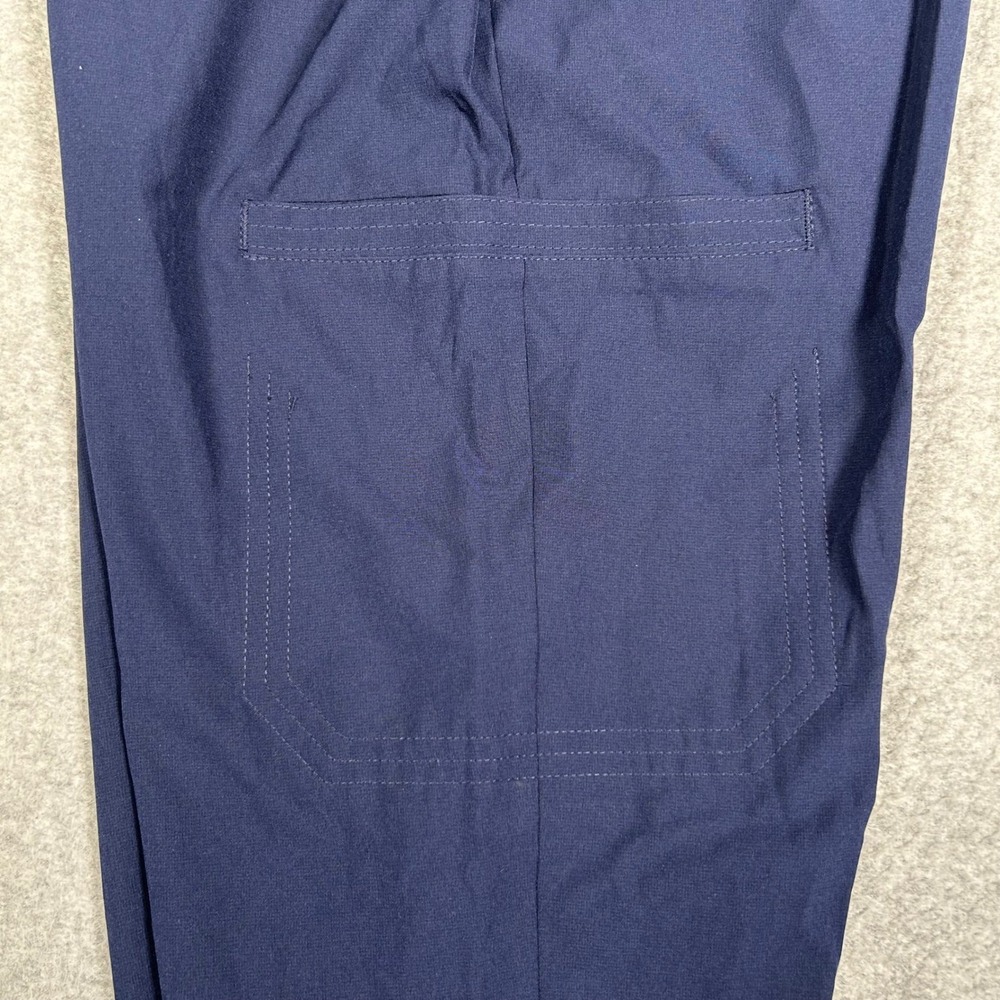 FIGS Scrub Pants Technical Collection Women XS Petite Navy Blue Snap Button NWOT - Picture 8 of 9